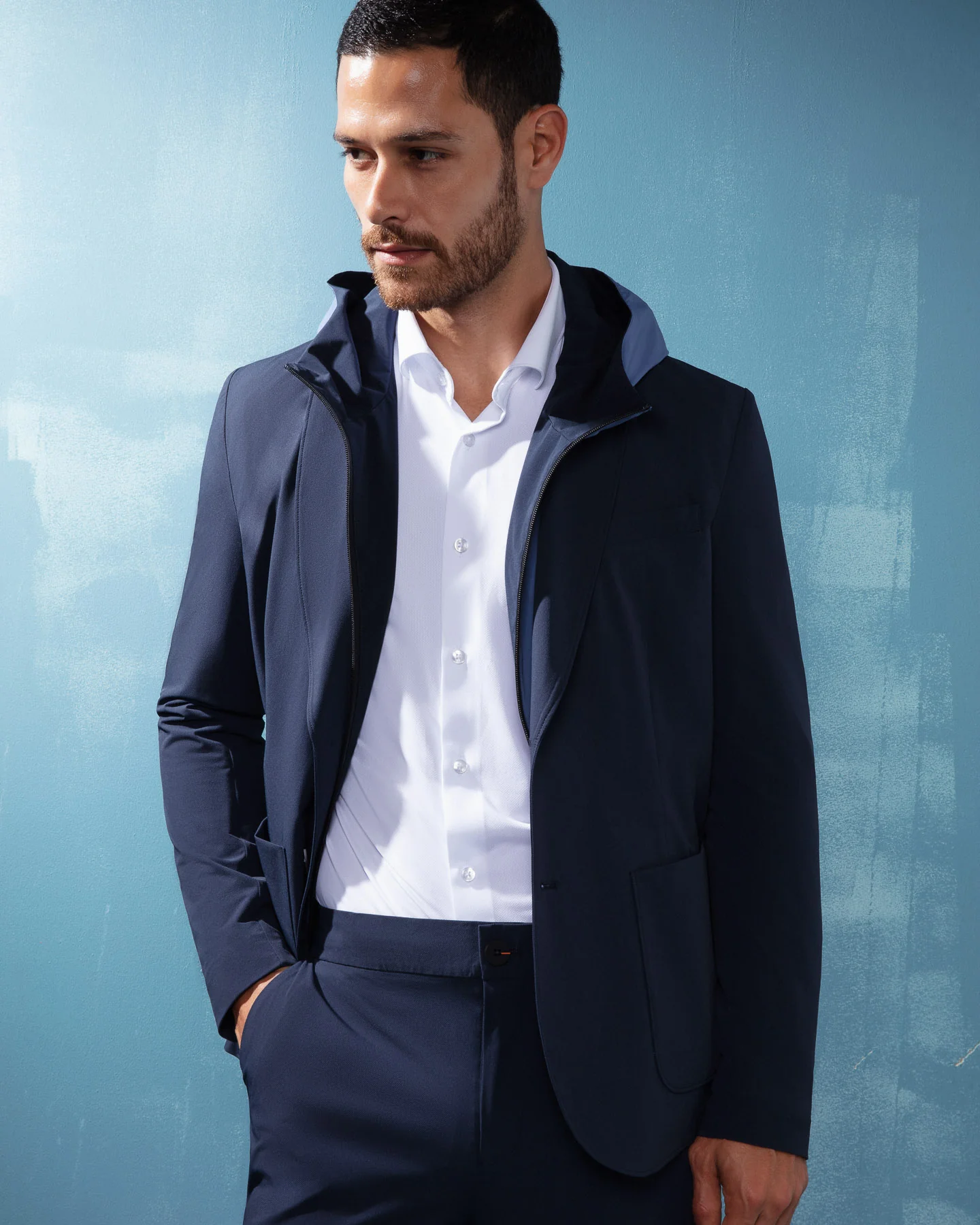 Blazer uomo SUNS Net in nylon leggero - Image 3