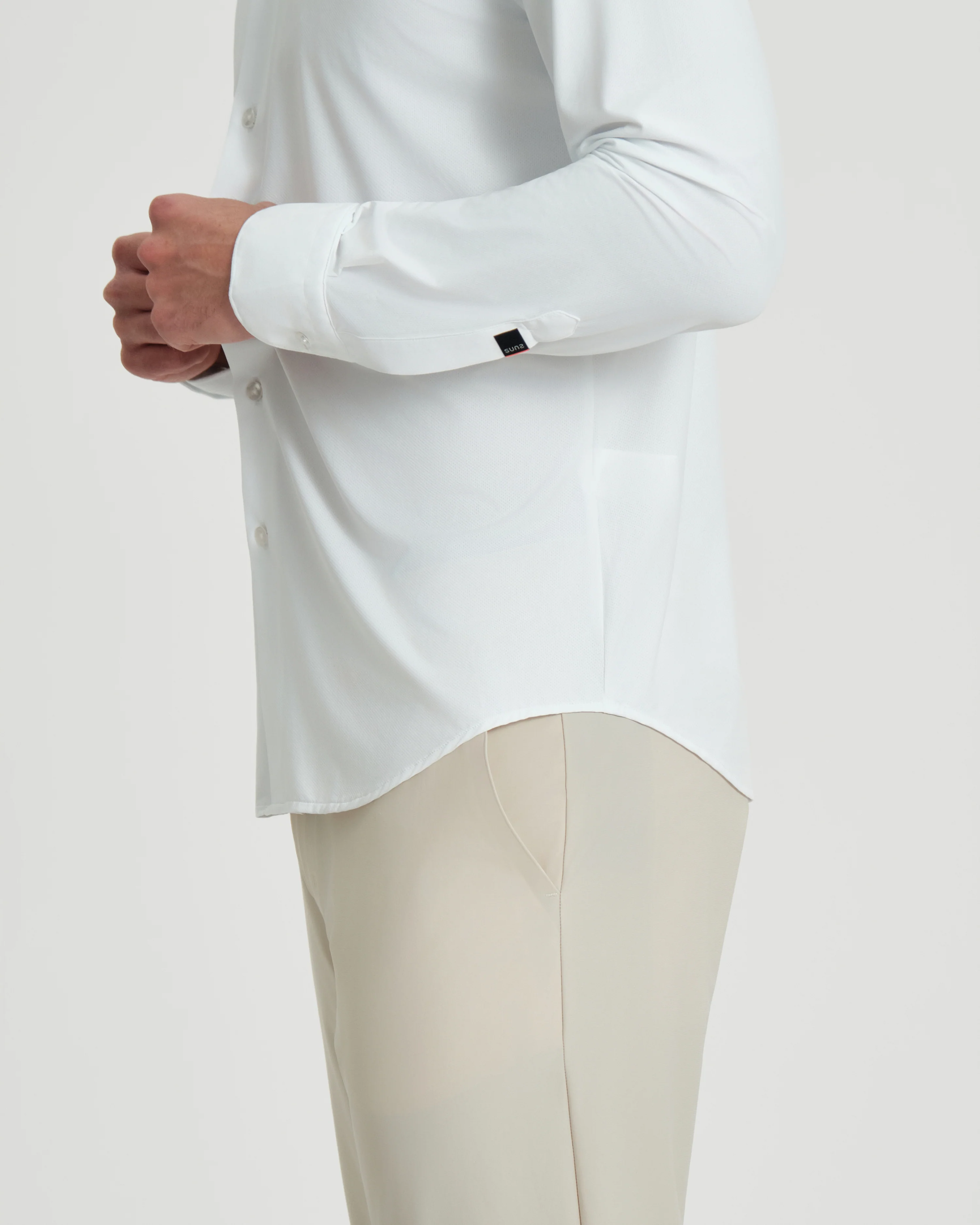 Camicia Uomo Suns Boards Royal in tessuto tecnico stretch - Image 5