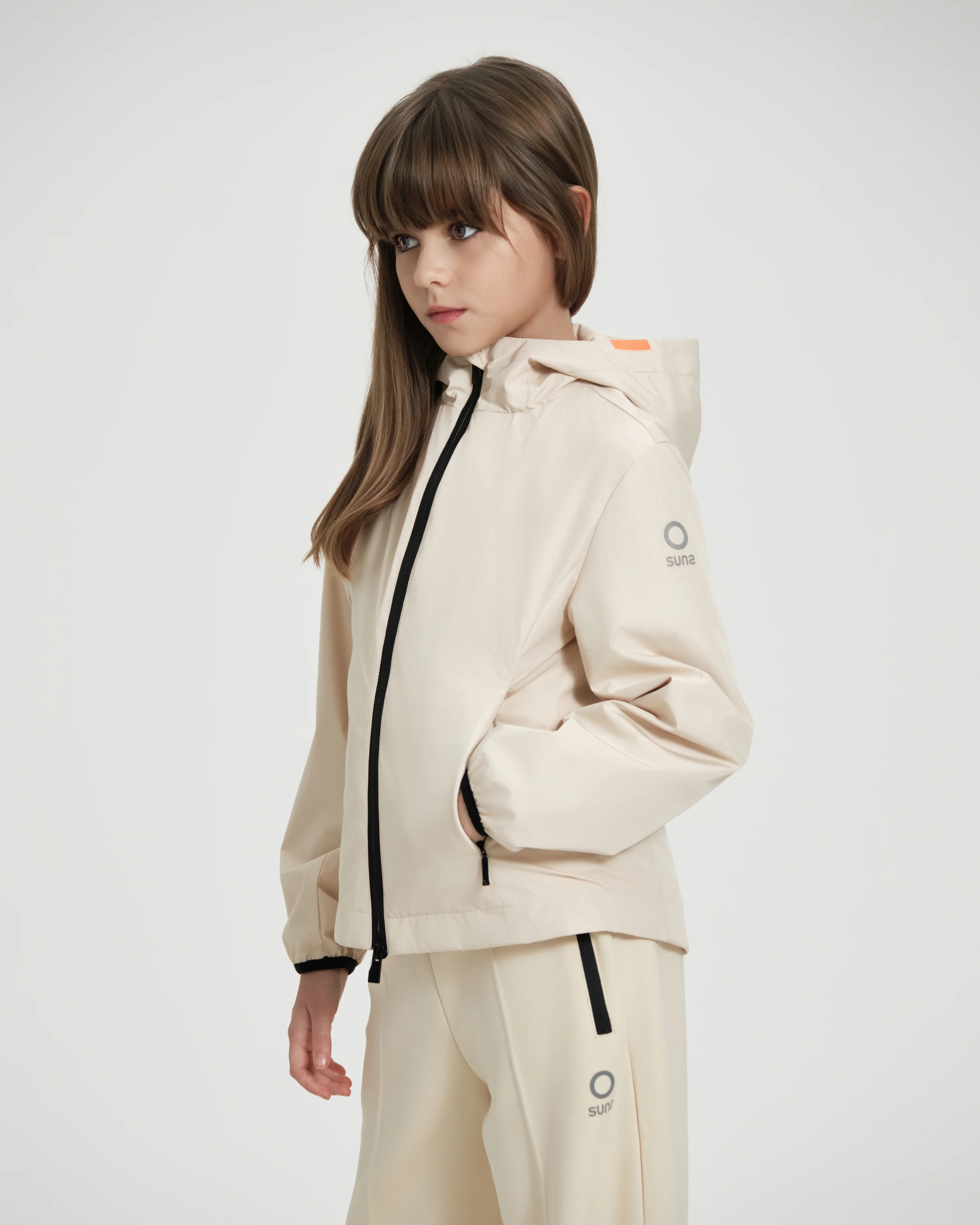 Giubbotto bambina SUNS K Arena Tag con cappuccio - Image 3