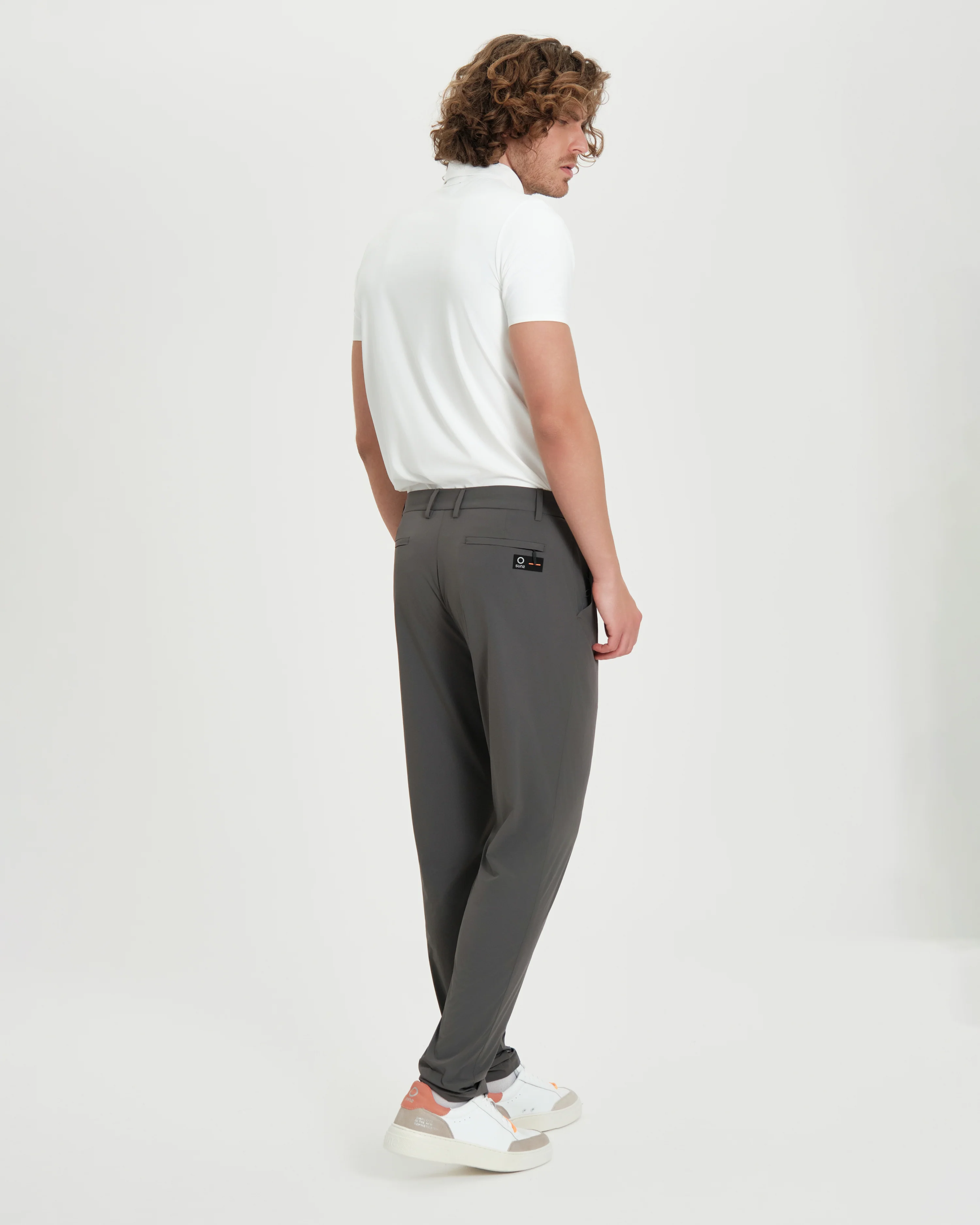 Pantalone uomo Suns Boards Day Tek Plum in tessuto stretch - Image 4