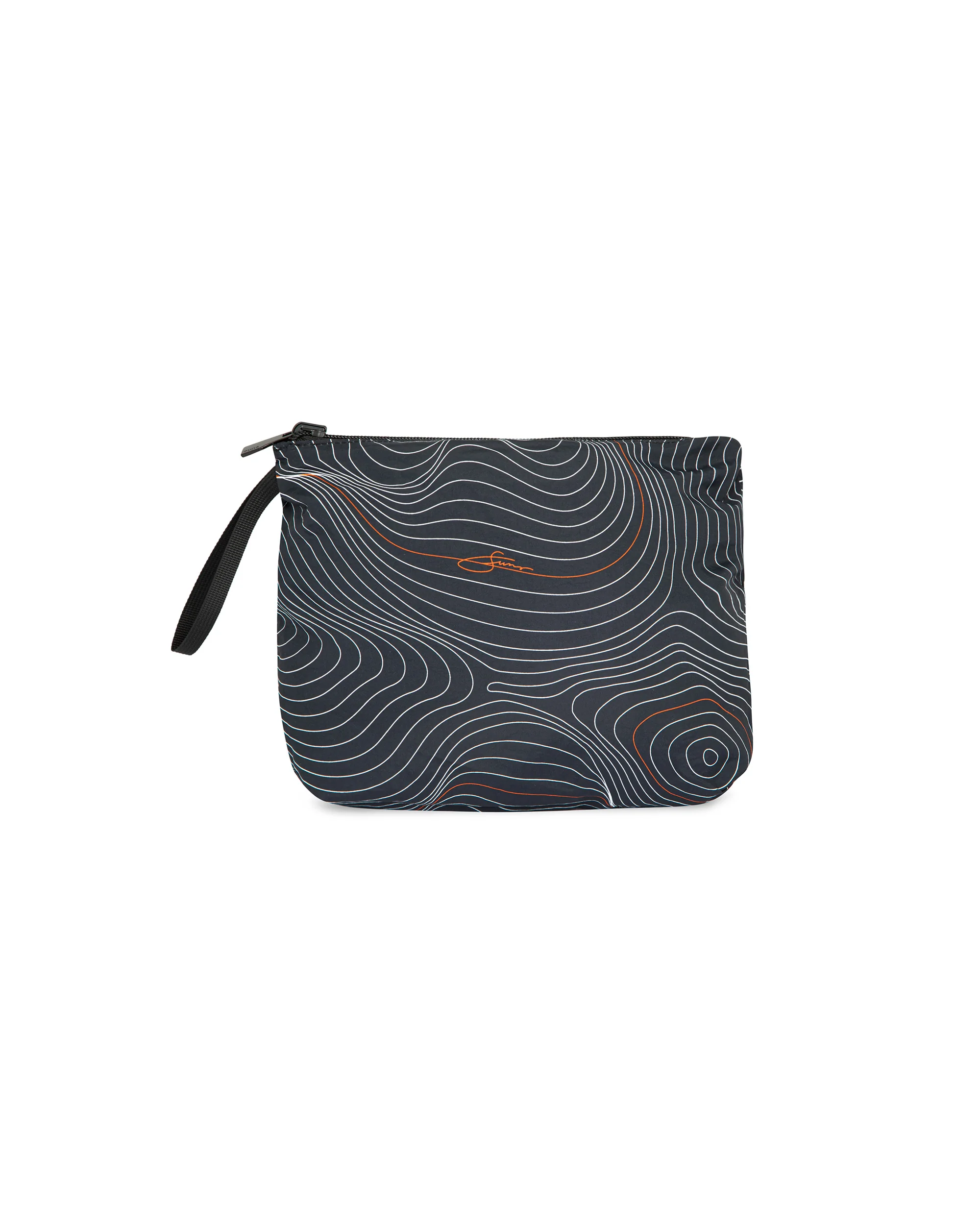 Pochette reversibile SUNS in tessuto leggero con stampa grafica - Image 2