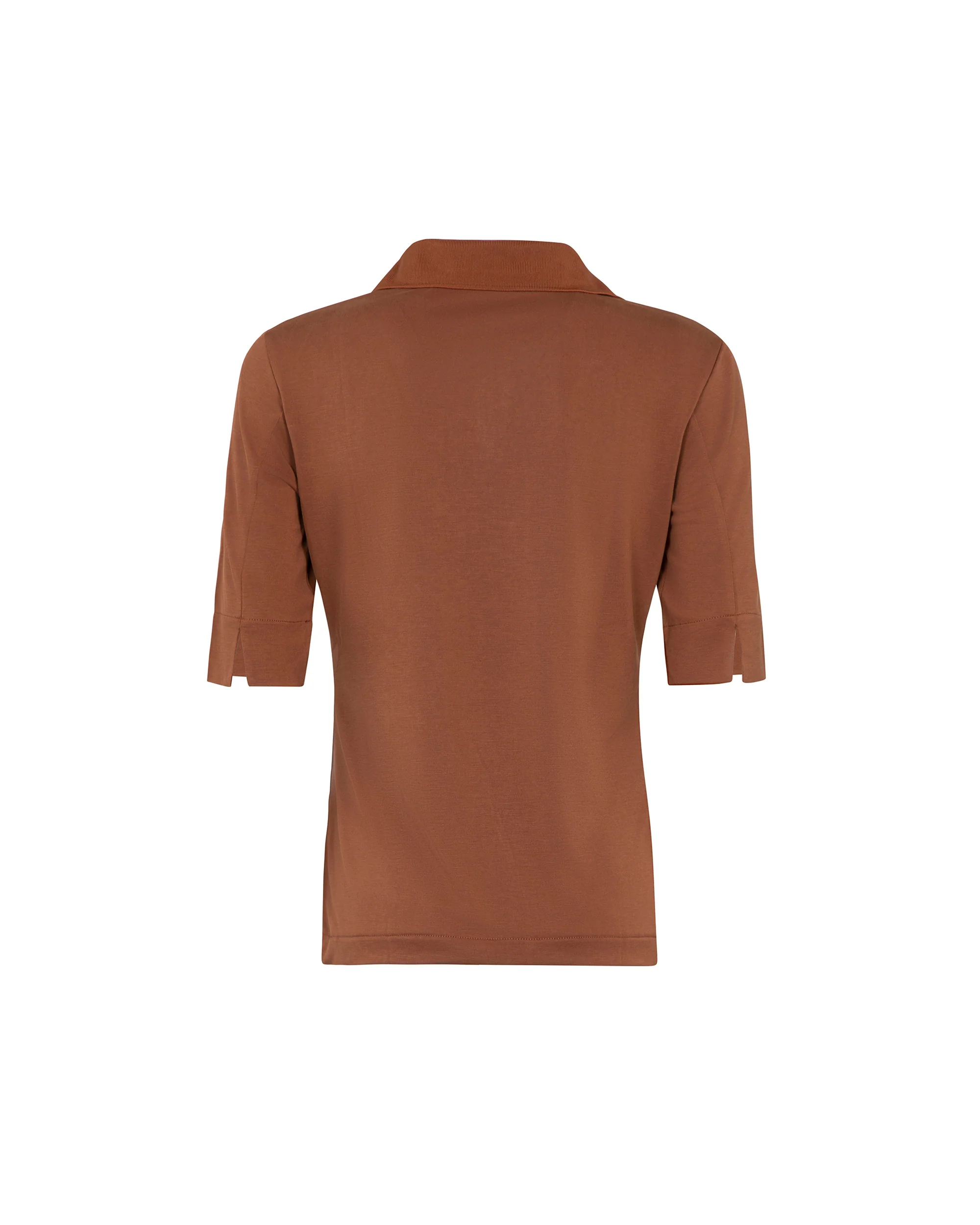 Polo donna SUNS Andalusite in jersey effetto cupro - Image 6