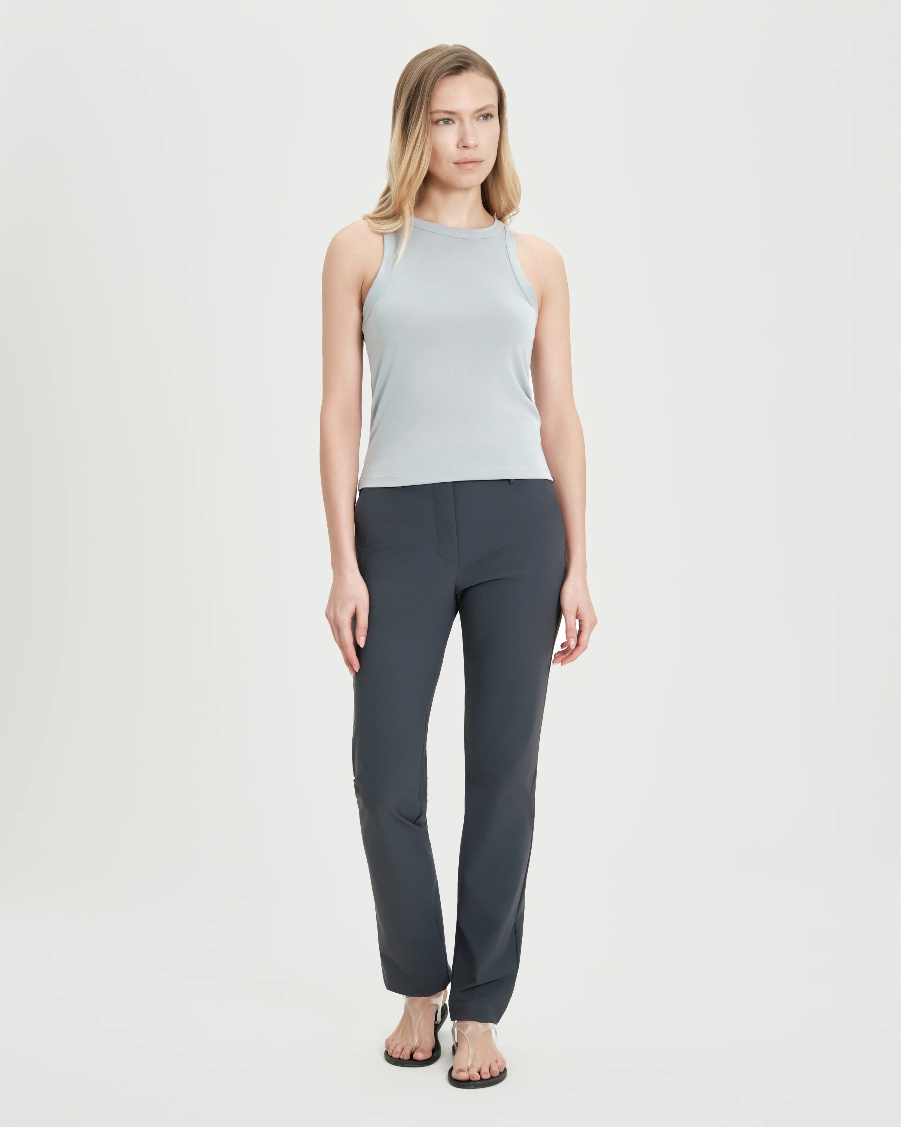 Top donna SUNS Oro Cupro smanicato in tessuto effetto cupro - Image 5