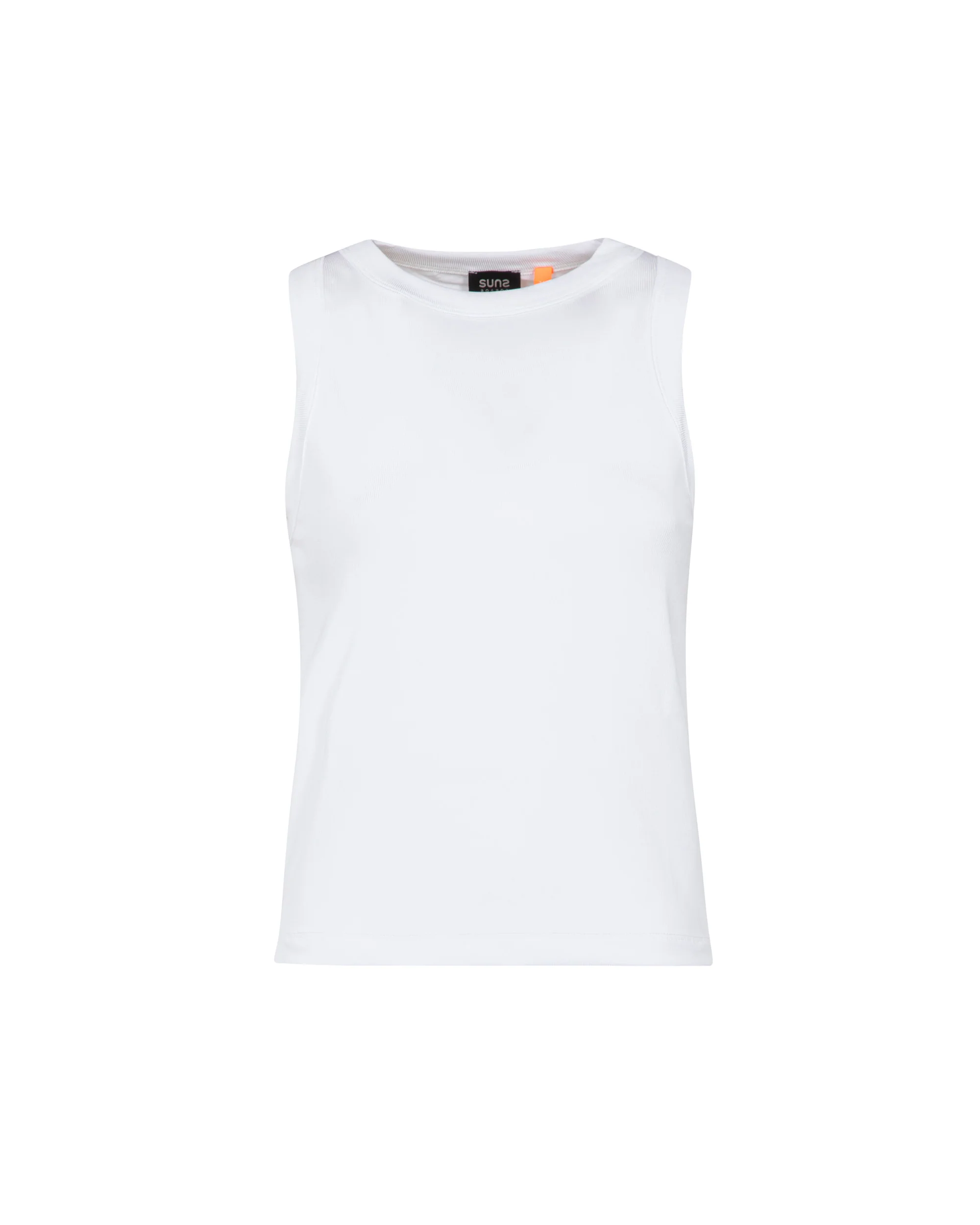 Top donna SUNS Oro smanicato in tessuto tecnico - Image 3